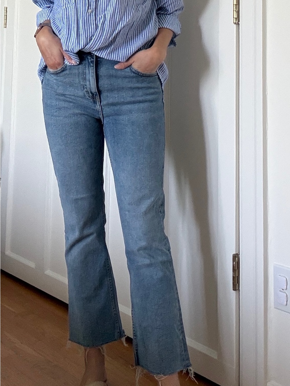 Zara Classic High-Rise Light Blue Women's Jeans